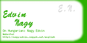 edvin nagy business card